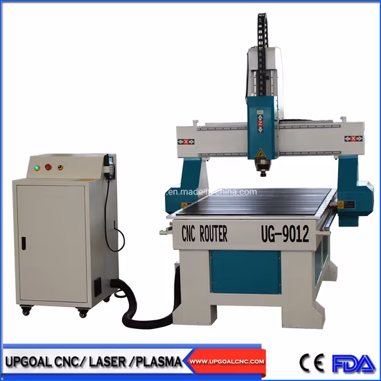 Pequeño enrutador CNC de carpintería de 4 ejes que talla la máquina 900*1200 mm